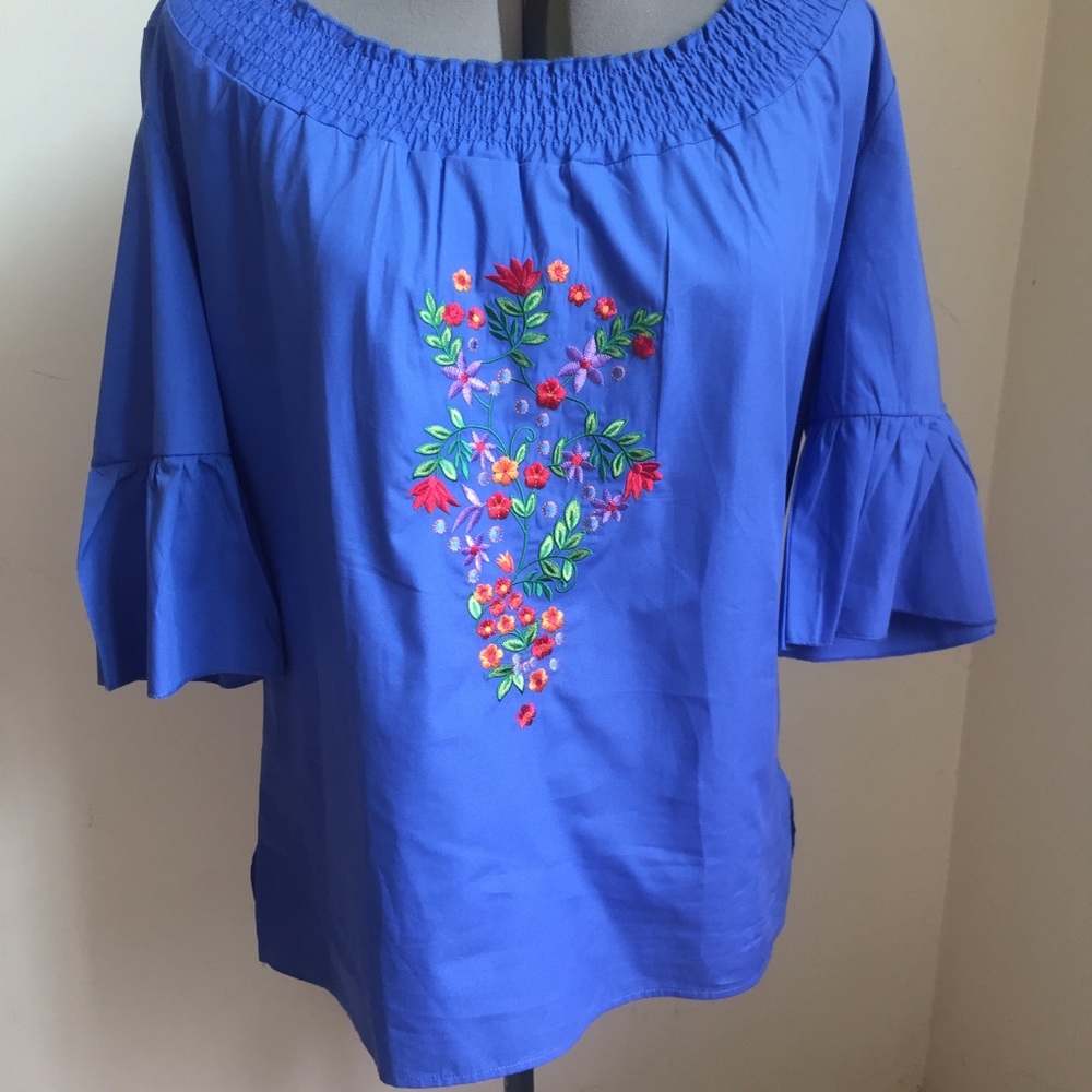 Embroidered top